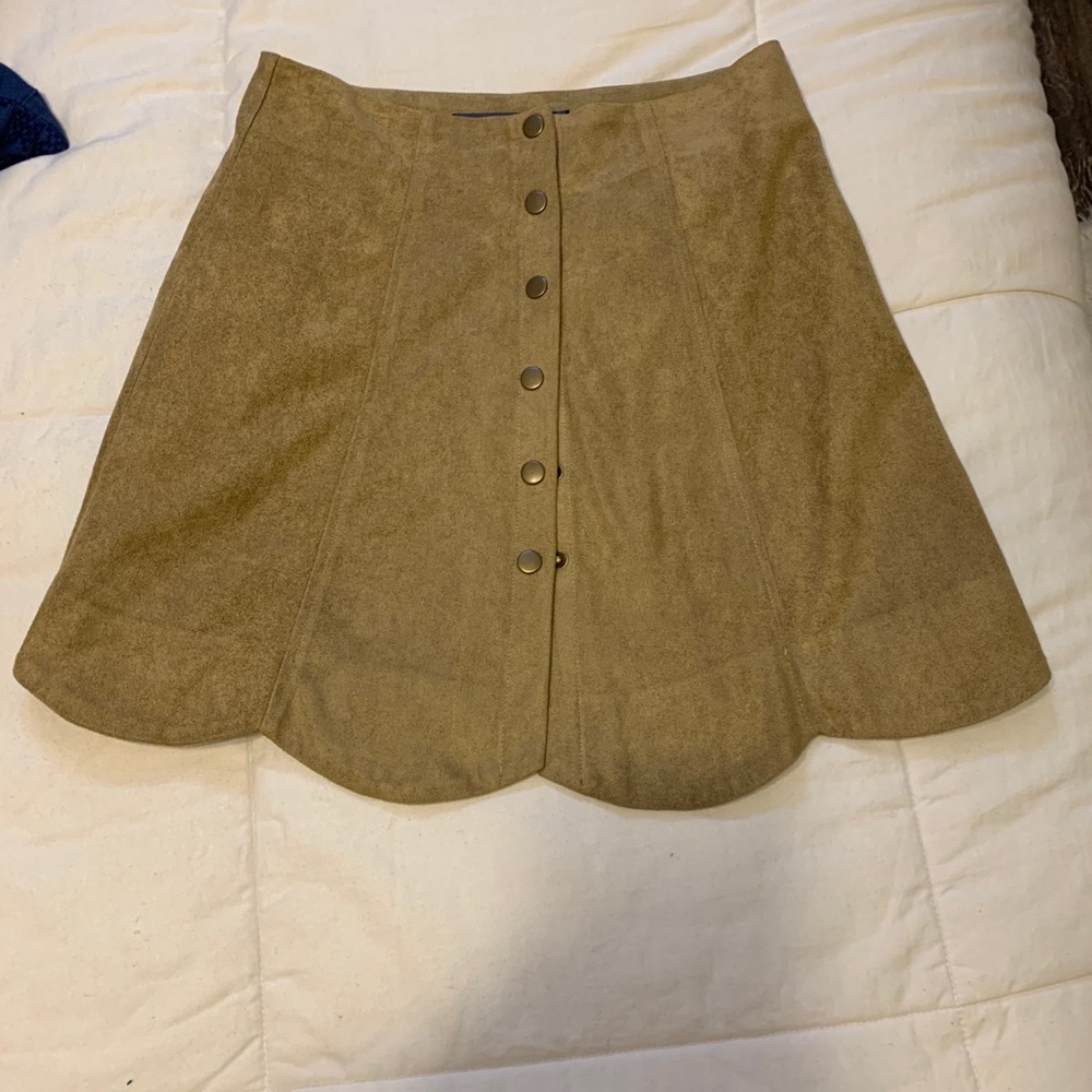 Suede skirt